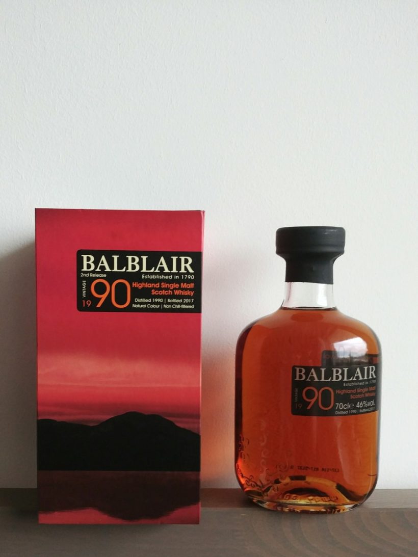 Balblair 1990 vintage whisky