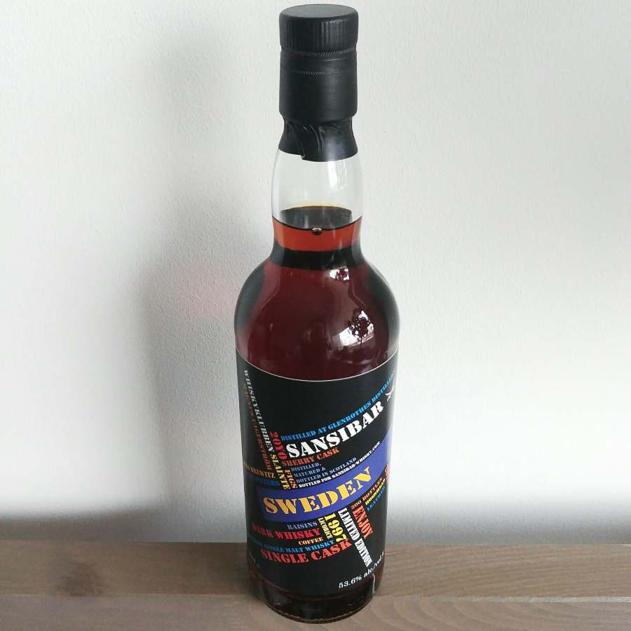 Bottle of Glenrothes 1997 Sansibar for Whiskyklubben Slainte